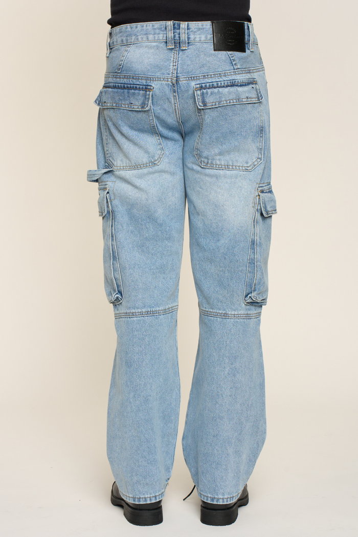 Baggy Fit Cargo Denim Jeans G-Style USA