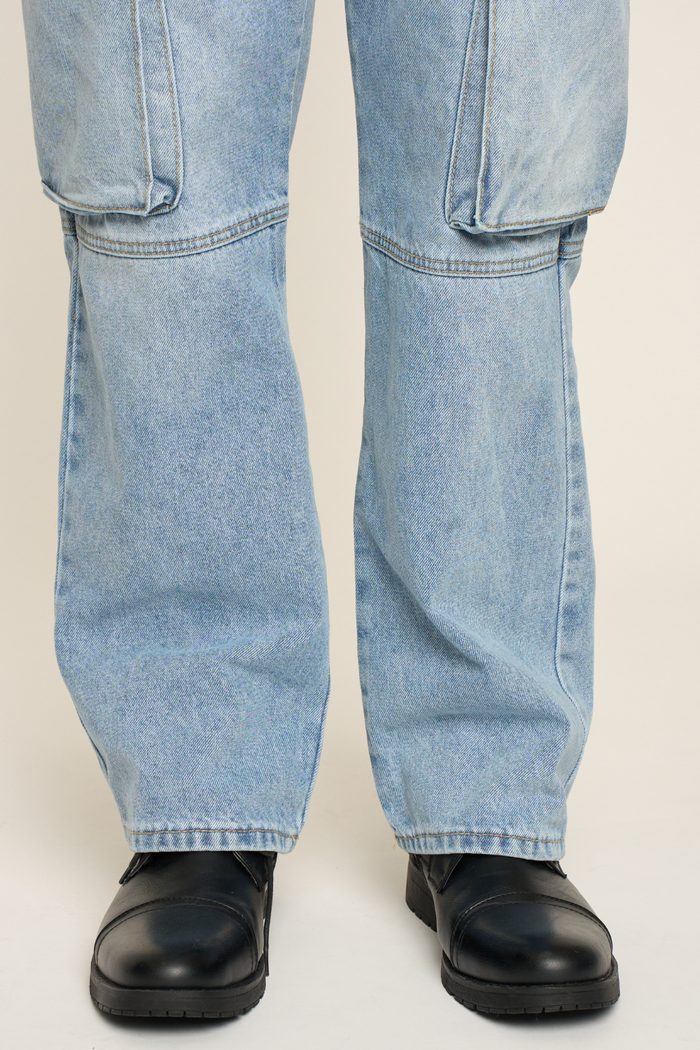 Baggy Fit Cargo Denim Jeans G-Style USA