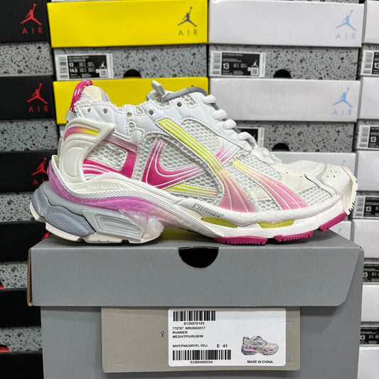 Balenciaga Runner 7.5 White Pink Yellow