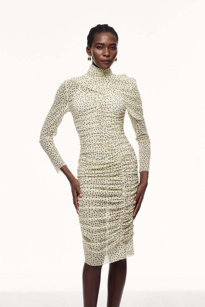 bau-asymmetric-ruch-shawl-midi-dress
