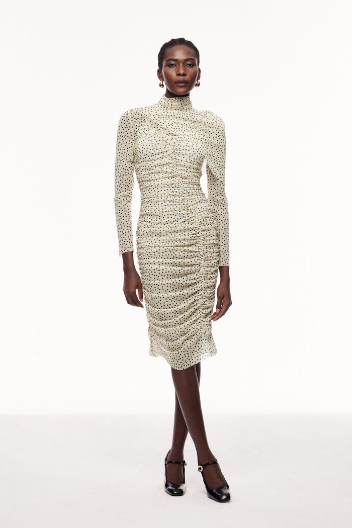 bau-asymmetric-ruch-shawl-midi-dress