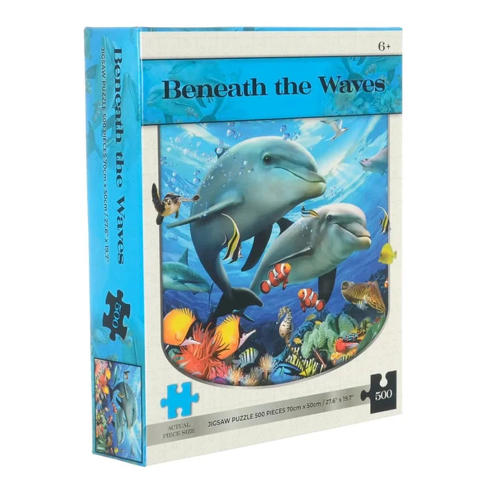 Beneath the waves 500 piece jigsaw puzzle in the box