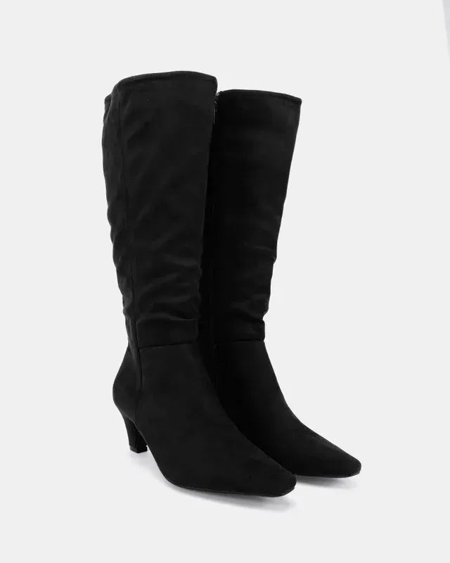 Bergen Boots- Black Microsuede