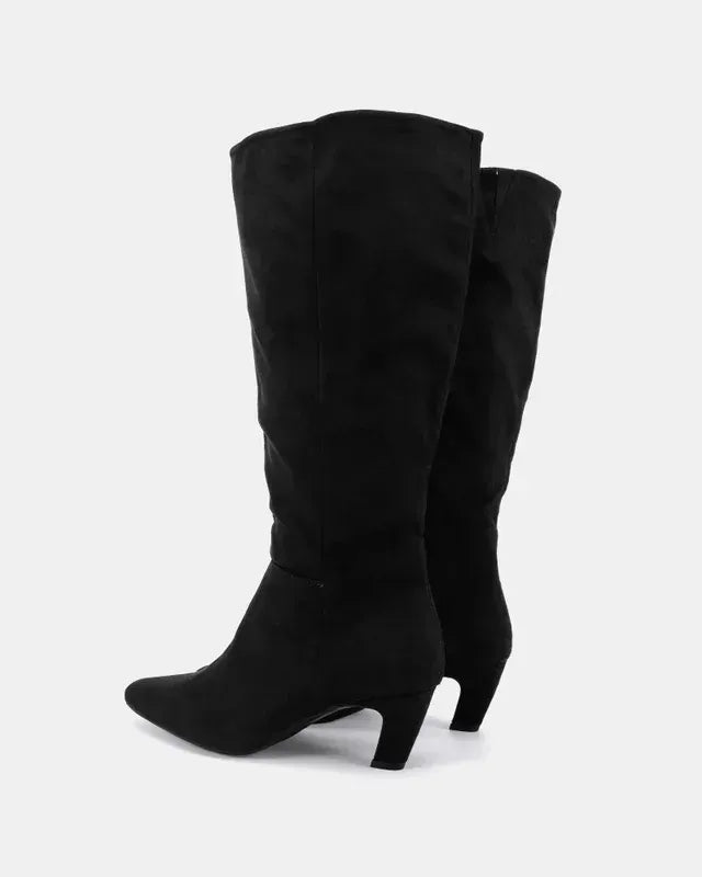 Bergen Boots- Black Microsuede