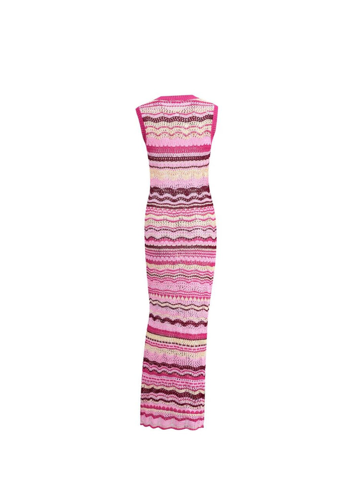 Berry Walking On Sunshine Maxi Dress