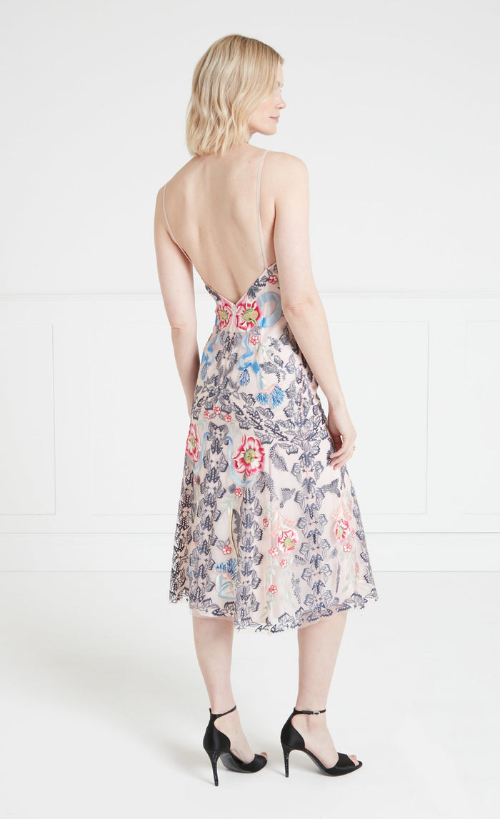 Bilbao Strappy Dress - Rosewater