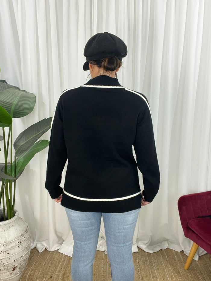 Blanka Knit Jumper - Black (SALE)
