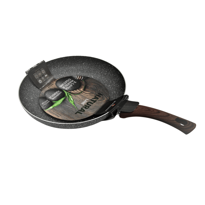 Blaumann Aluminium Frying Pan Marble Coating Dark Grey Size 28cm