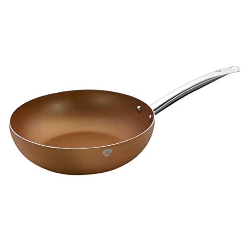Blaumann Wok 28 cm Stainless Steel High Quality Le Chef Line