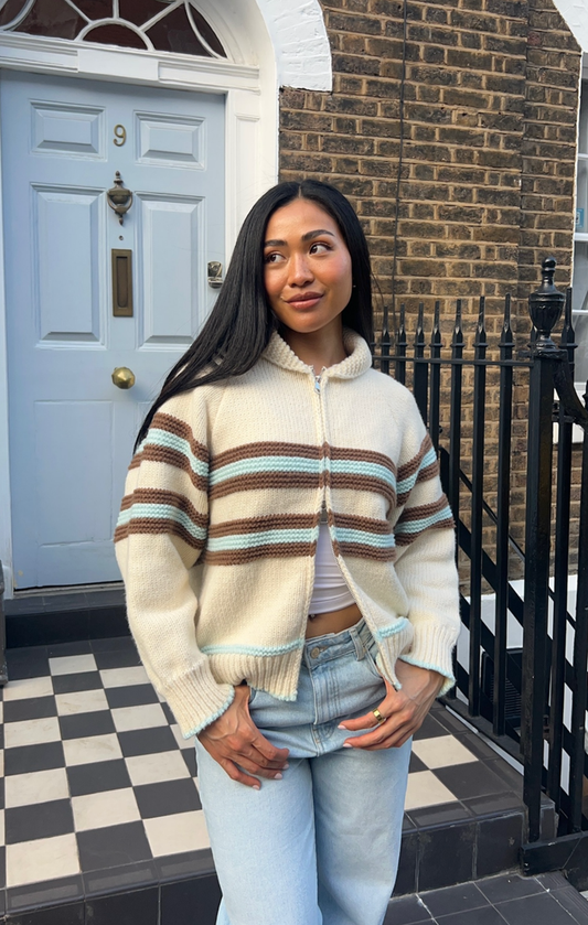 Blue & Brown Sunday Jumper