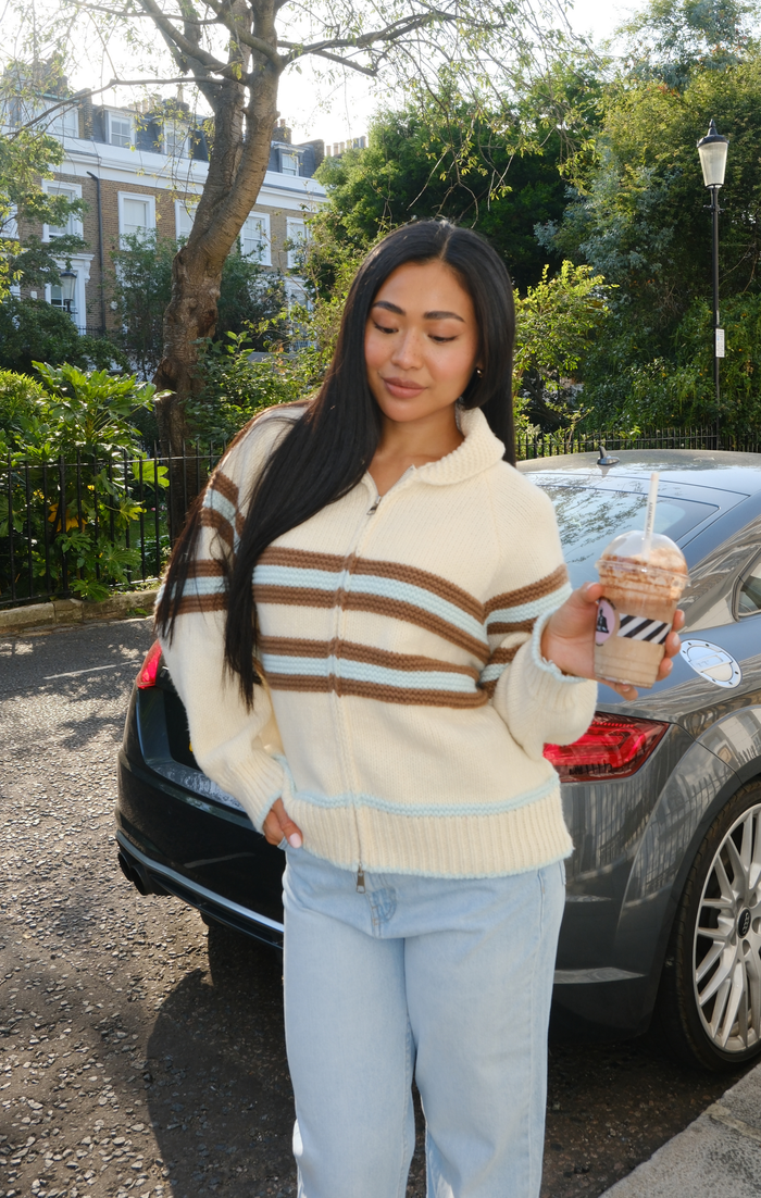 Blue & Brown Sunday Jumper