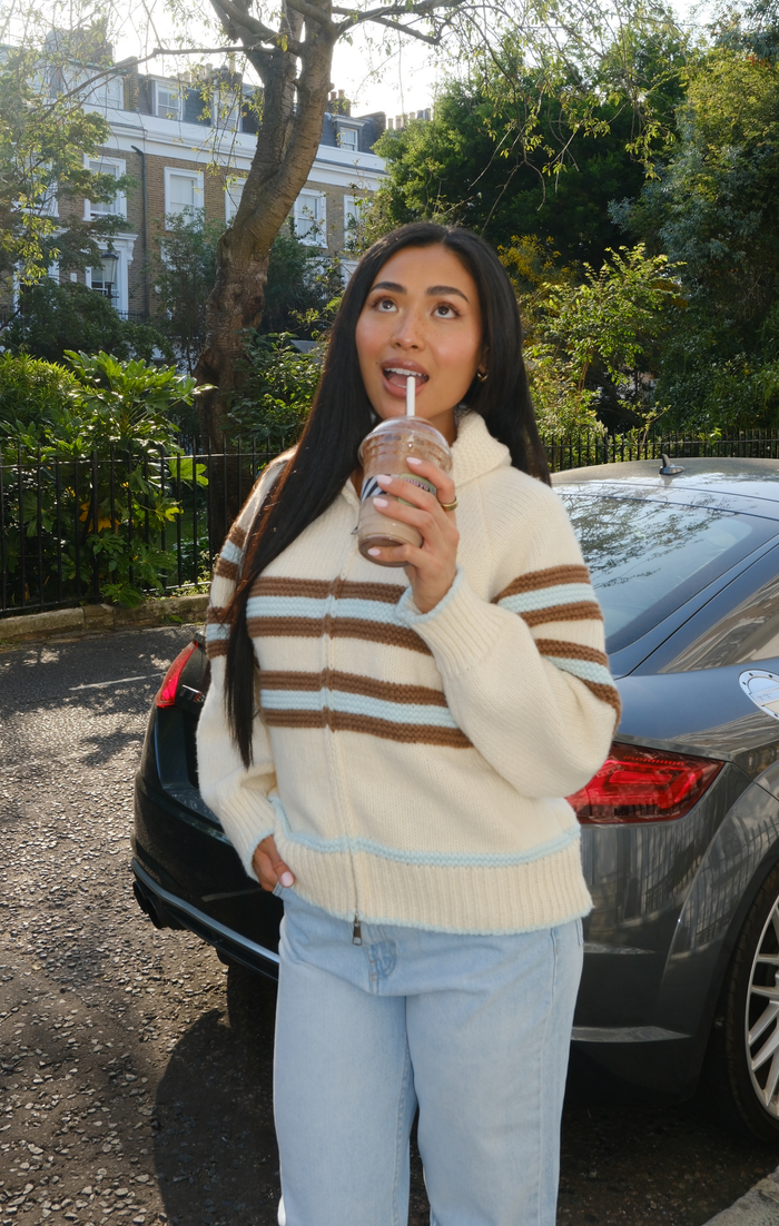 Blue & Brown Sunday Jumper