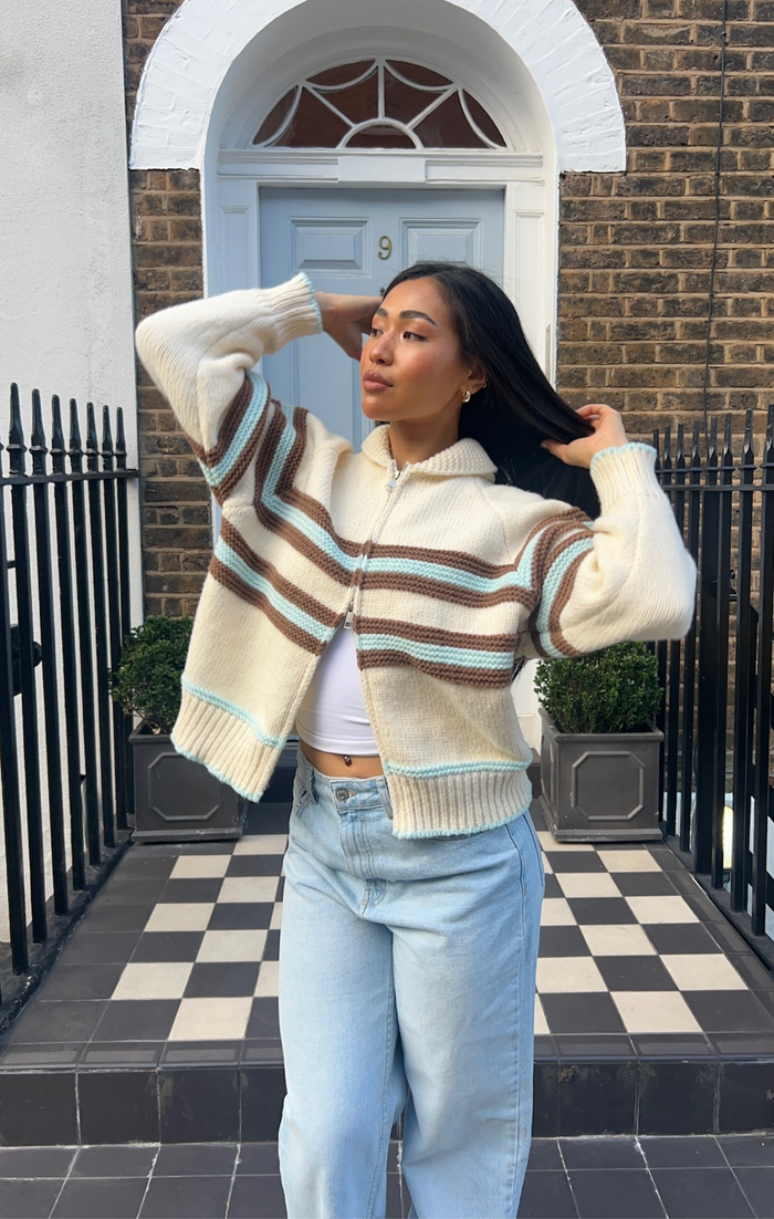 Blue & Brown Sunday Jumper