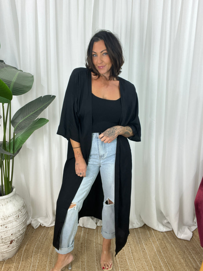 Bodhi Kimono - Solid Black
