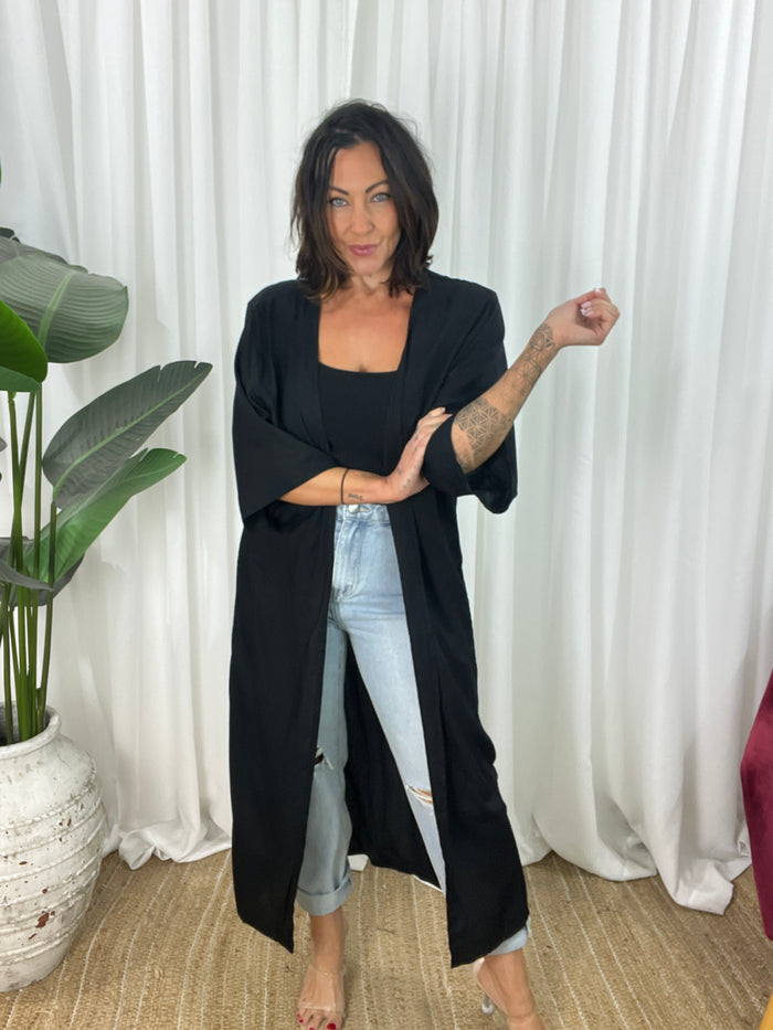 Bodhi Kimono - Solid Black