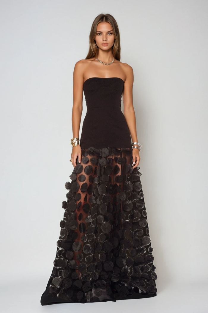 boryana-dot-strapless-maxi-dress-in-black