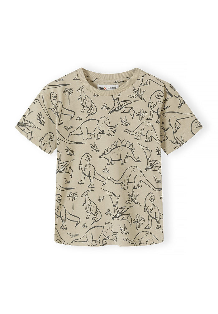 T-Shirts 5-Pack, Dinosaur Print, Mixed Colours - 4