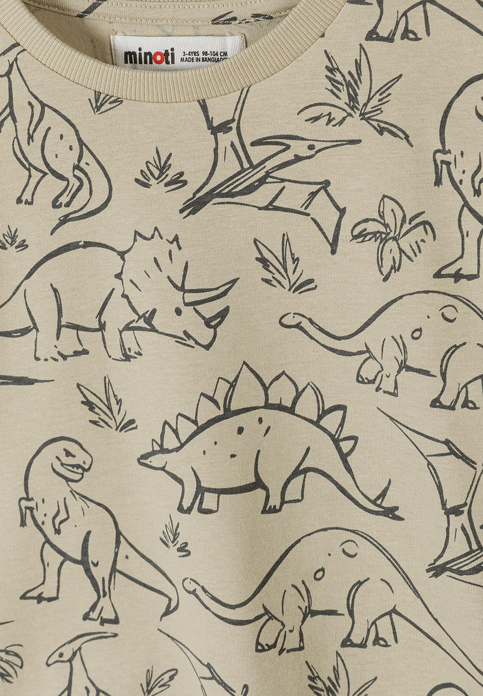 T-Shirts 5-Pack, Dinosaur Print, Mixed Colours - 8