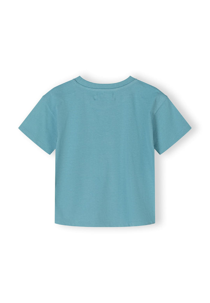 T-Shirt and Shorts Set, Teal, Chest Badge - 4