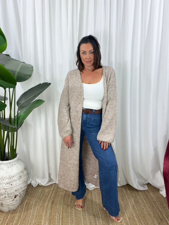 Brinny Long Cardigan - Beige (SALE)