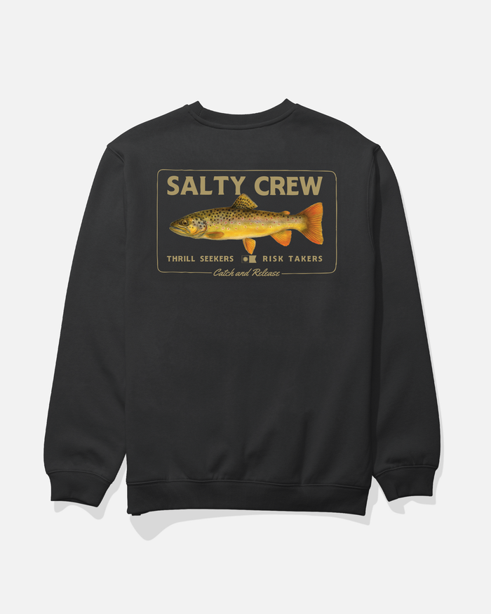 Browny Crew Fleece - Black