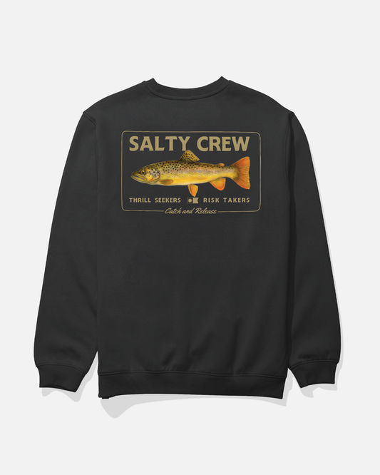 Browny Crew Fleece - Black