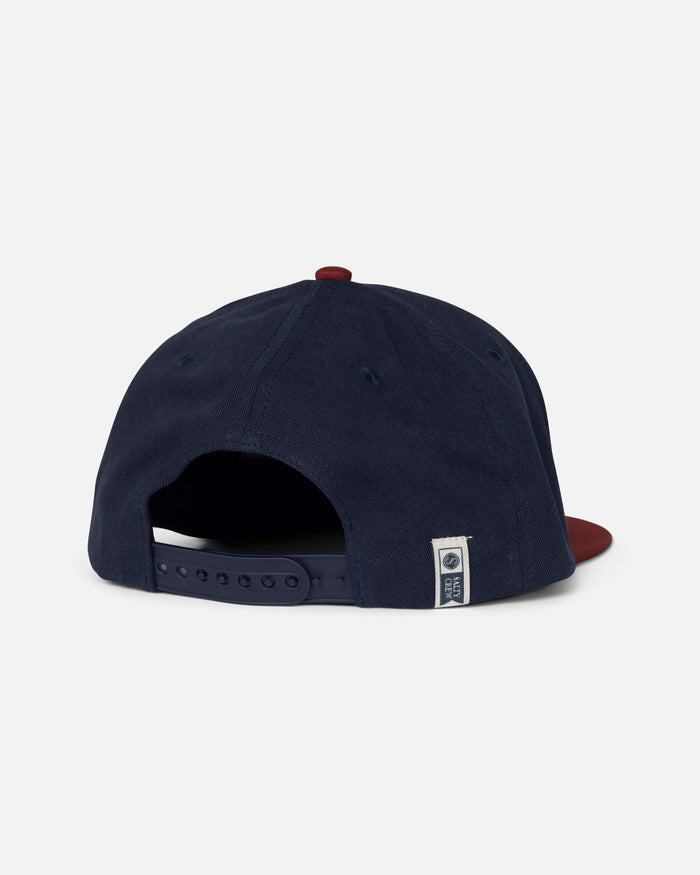 Bruce  6 Panel Kids - Navy/Red