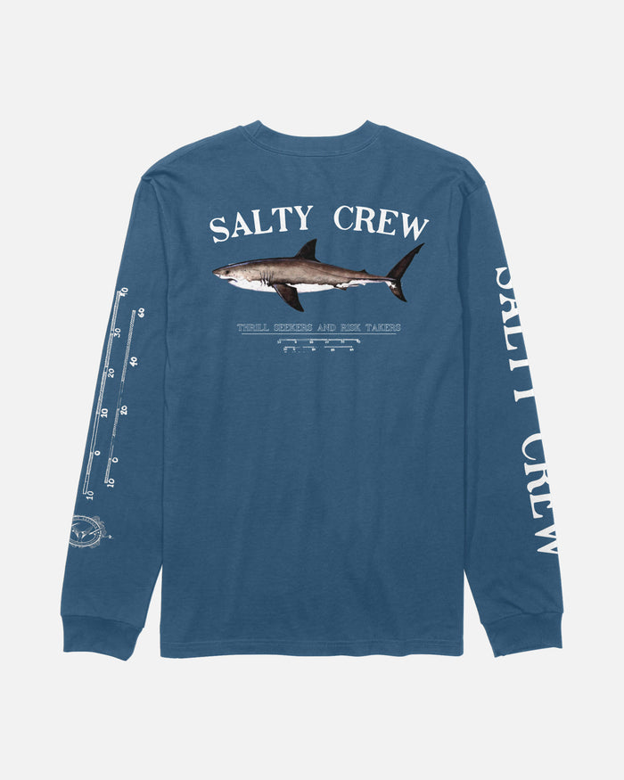 Bruce L/S Tee - Cast Blue