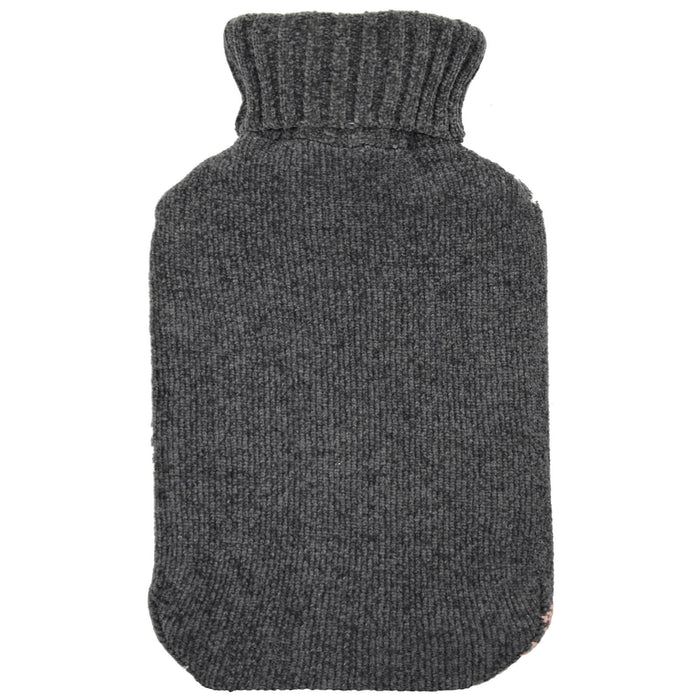 Bulk Pack of 12 Hot Water Bottle Knitted Cover Pink White 2 Litre