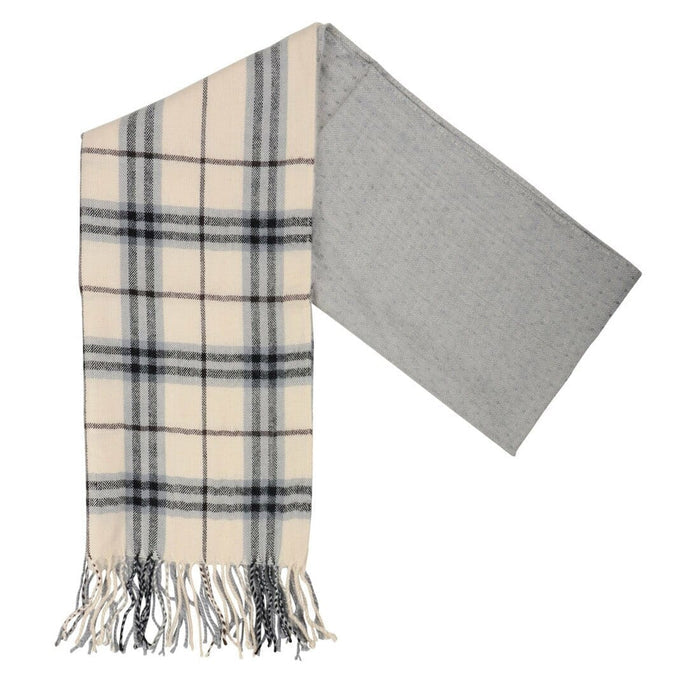 Womens Winter Scarf Soft Woven Check Fringed Tartan Plaid Isla