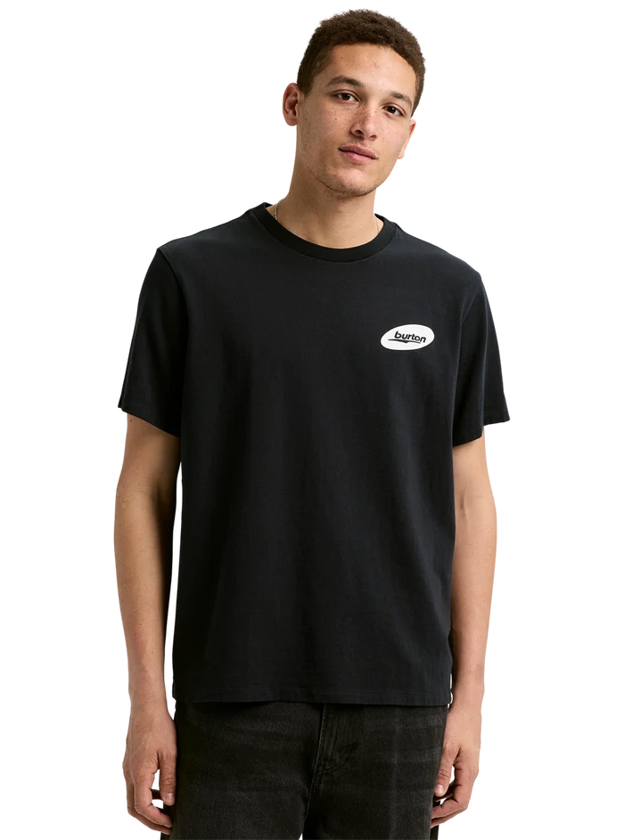 Product image of Burton Heavyweight Logo Short Sleeve T-Shirt[Variant:True Black]