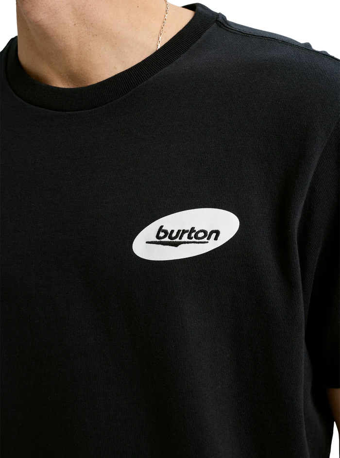 Product image of Burton Heavyweight Logo Short Sleeve T-Shirt[Variant:True Black]