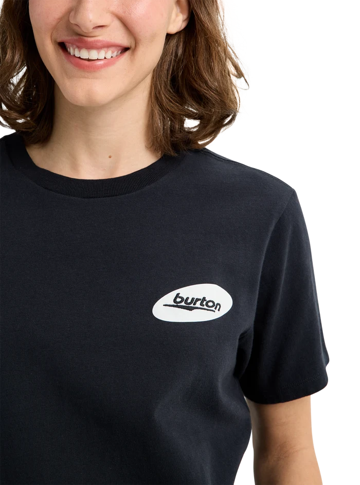 Product image of Burton Heavyweight Logo Short Sleeve T-Shirt[Variant:True Black]