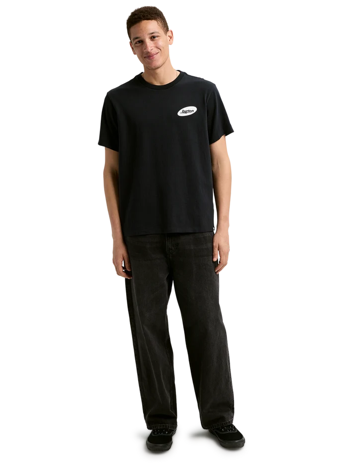 Product image of Burton Heavyweight Logo Short Sleeve T-Shirt[Variant:True Black]