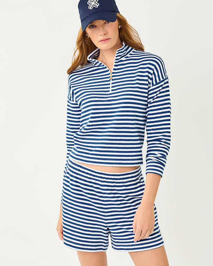 Lilly Pulitzer - Cain Short - Starlight Navy St Tropez Stripe