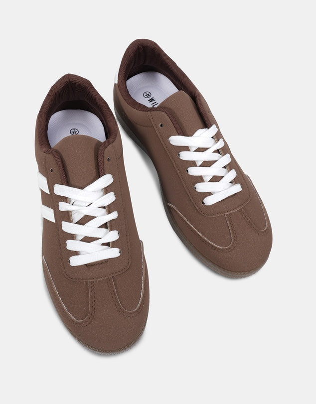 Caper Sneakers- Mocha Microsuede