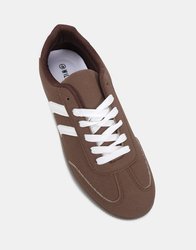 Caper Sneakers- Mocha Microsuede