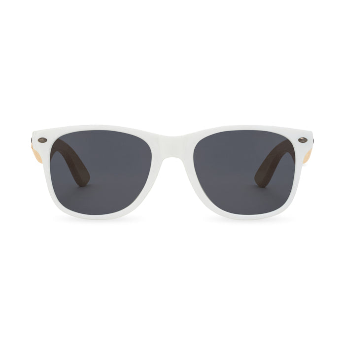 CapeShades Recycled Bamboo Sunglasses White Frame