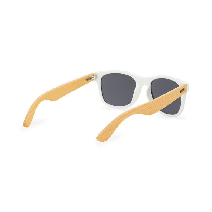 CapeShades Recycled Bamboo Sunglasses White Frame