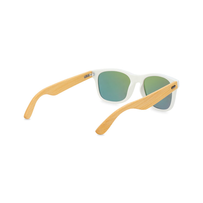 CapeShades Recycled Bamboo Sunglasses White Frame