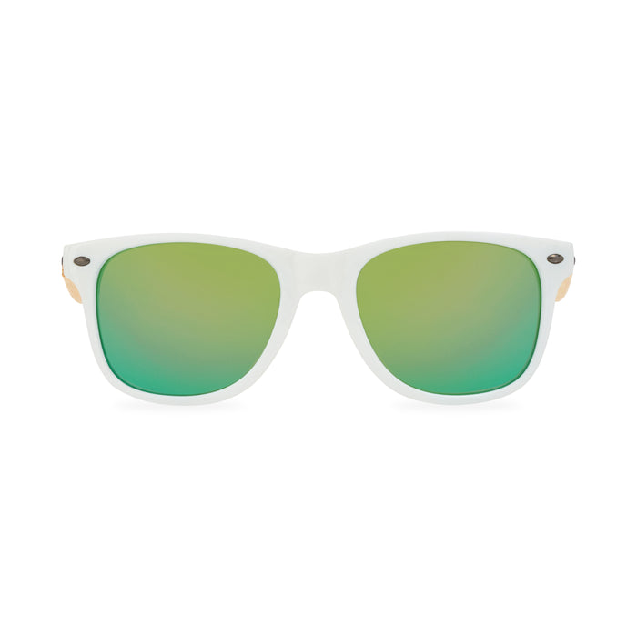 CapeShades Recycled Bamboo Sunglasses White Frame