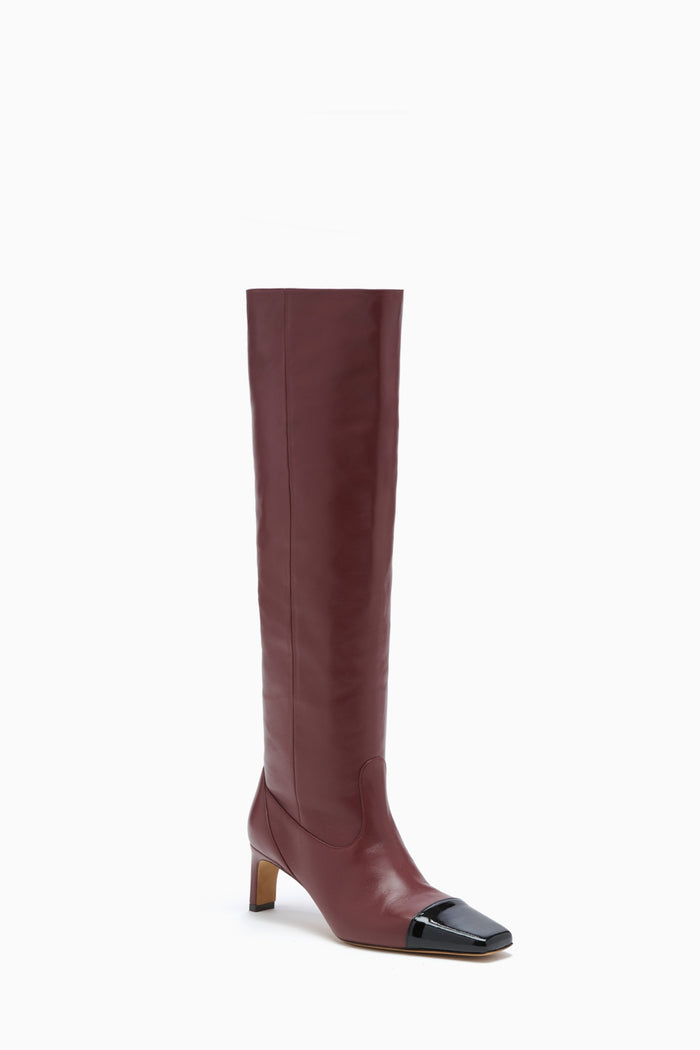 Carlyle Knee High Boot - Mahogany