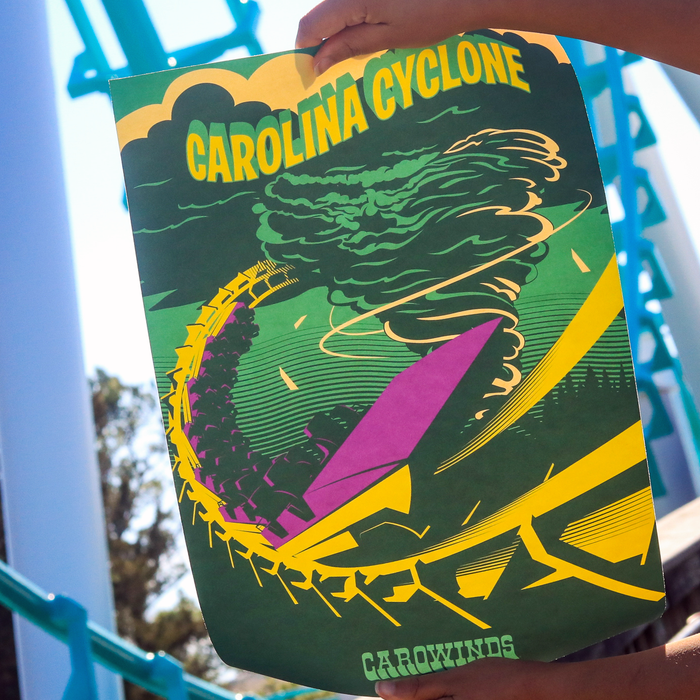 Carowinds Carolina Cyclone Poster