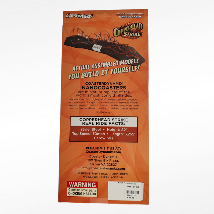 Carowinds Copperhead Strike NanoCoaster