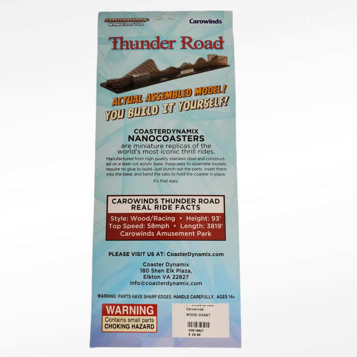 Carowinds Thunder Road NanoCoaster