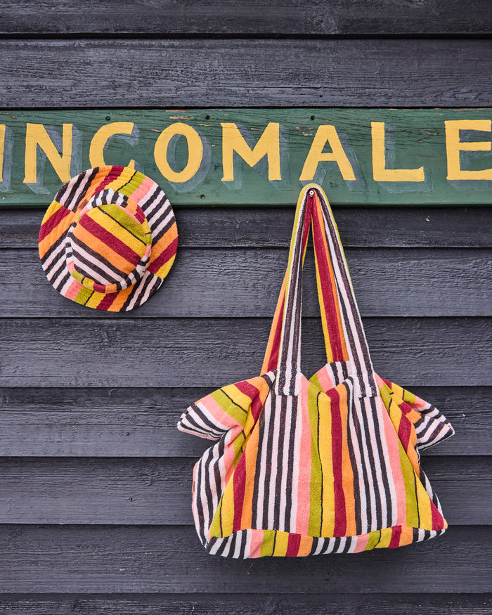 Casablanca Stripe Terry Beach Hat