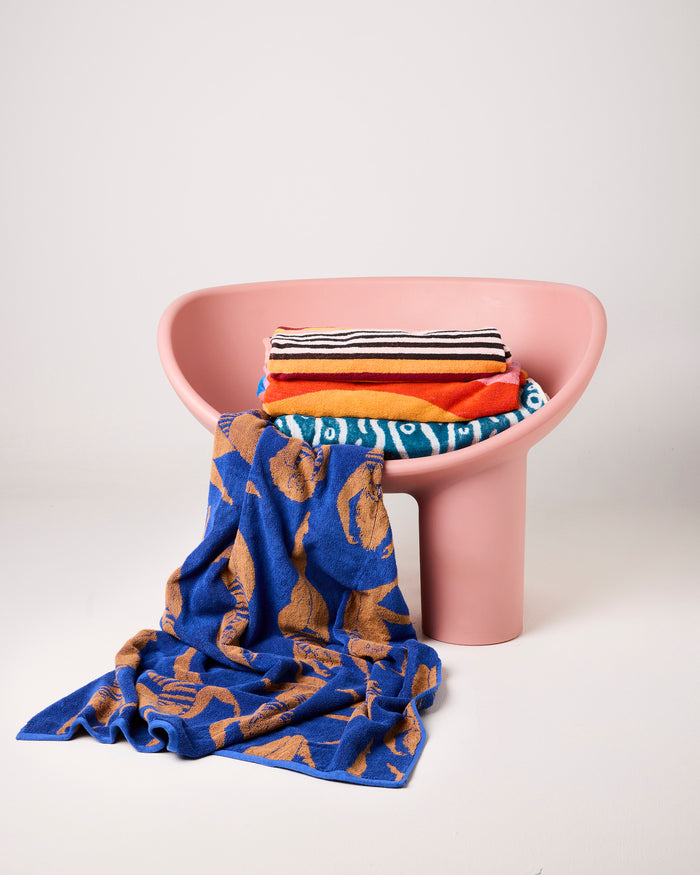 Casablanca Stripe Terry Beach Towel