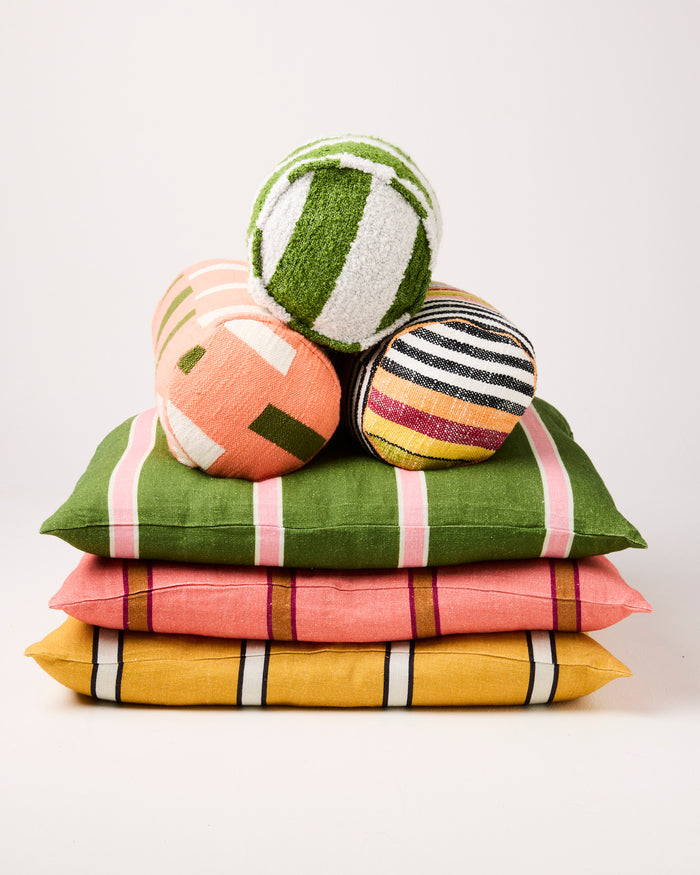 Casablanca Stripe Woven Bolster Cushion