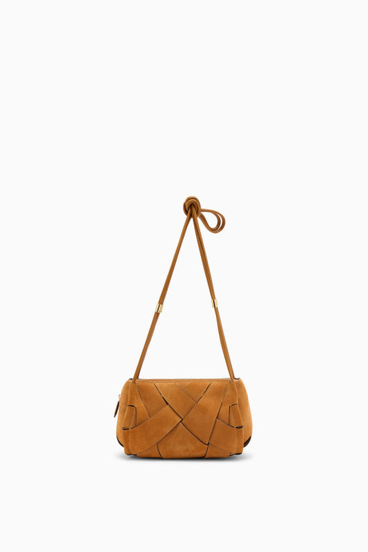 Canyon Suede Woven Charlotte Camera Bag - Front View | Ulla Johnson