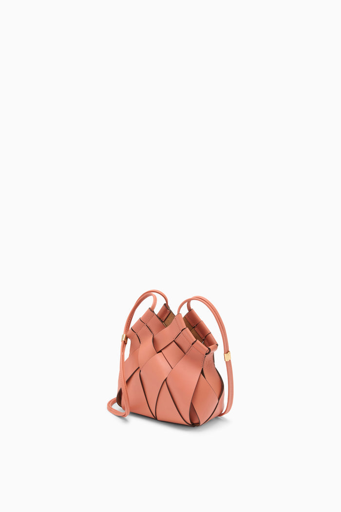 Rose Woven Leather Charlotte Crossbody Bag - Three-Quarter View | Ulla Johnson